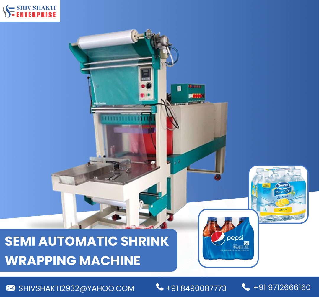 Semi Automatic Shrink Wrapping Machine